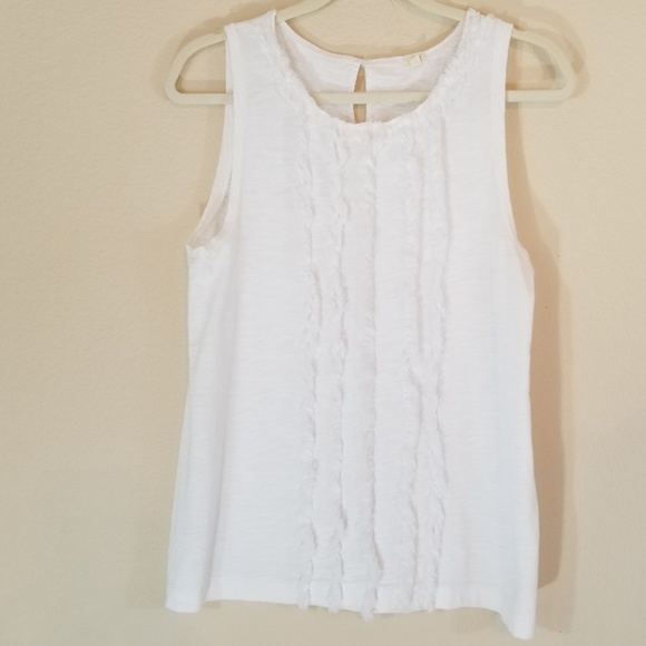 J. Crew Tops - J. CREW WHITE TOP SIZE SMALL